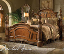 Villa Valencia California King Poster Bed in Chestnut - Furniture Now (CA)
