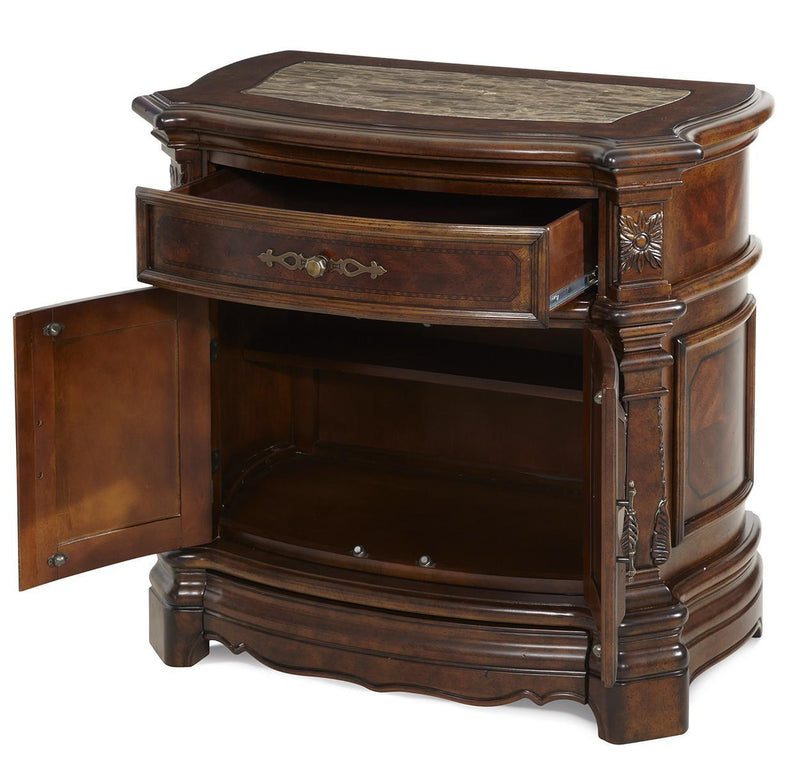 Windsor Court Nightstand in Vintage Fruitwood - Furniture Now (CA)