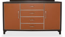 21 Cosmopolitan 4 Drawer Dresser in Orange/Umber - Furniture Now (CA)