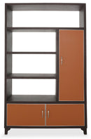 21 Cosmopolitan Right Bookcase in Umber/Orange - Furniture Now (CA)