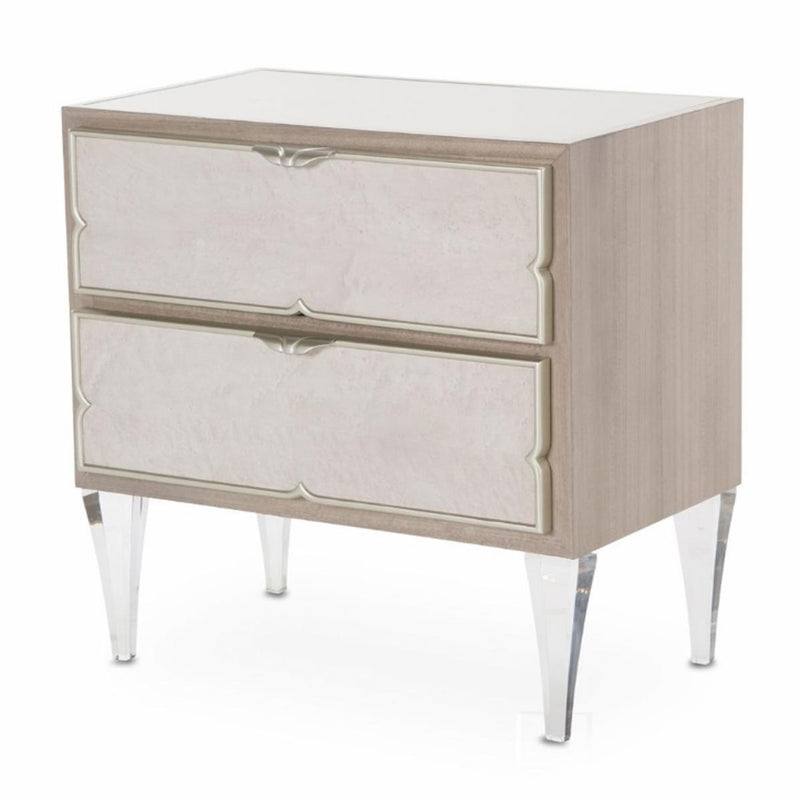 Camden Court Nightstand in Pearl - Furniture Now (CA)