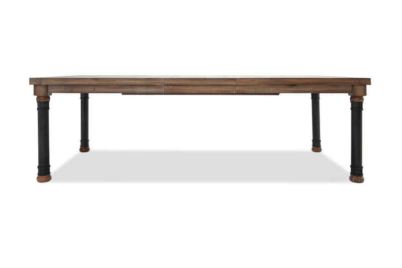 Crossings Rectangle Dining Table w/ Extension Leaf in Reclaimed Barn - Furniture Now (CA)