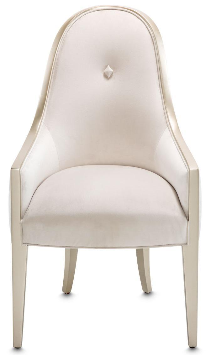 Furniture London Place Arm Chair in Creamy Pearl (Set of 2) - Furniture Now (CA)