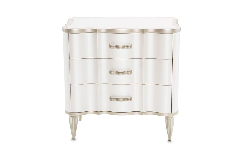 London Place Nightstand in Creamy Pearl - Furniture Now (CA)