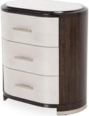 Paris Chic 3 Drawer Nightstand in Espresso - Furniture Now (CA)