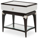 Paris Chic Rectangular End Table/ Nightstand in Espresso - Furniture Now (CA)