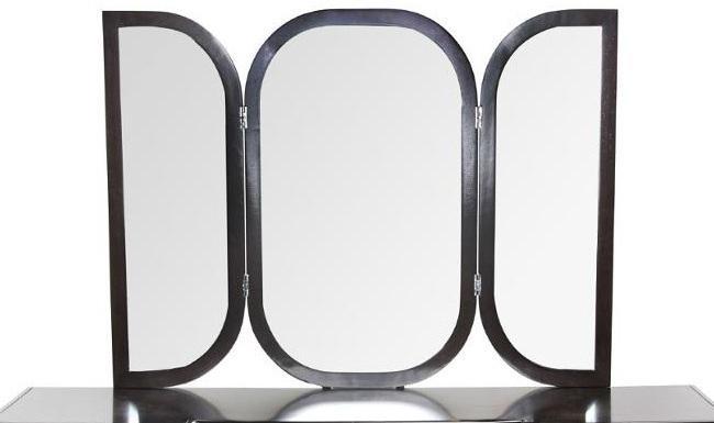 Paris Chic Vanity Wall Mirror in Espresso - Furniture Now (CA)