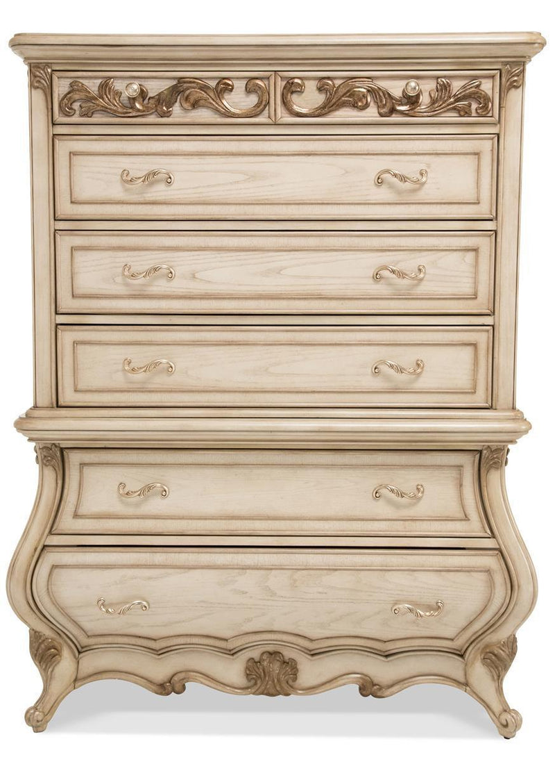 Platine de Royale 6 Drawer Chest in Champagne 09070-201 - Furniture Now (CA)