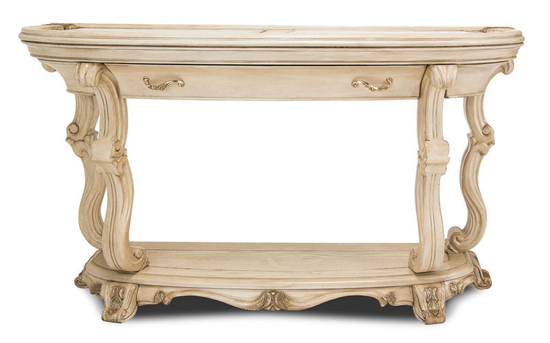 Platine de Royale Console Table in Champagne - Furniture Now (CA)