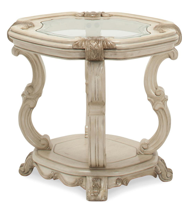 Platine de Royale End Table in Champagne - Furniture Now (CA)
