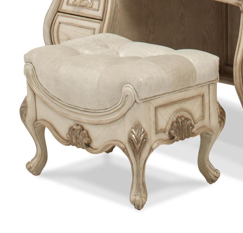 Platine de Royale Vanity Bench in Champagne - Furniture Now (CA)