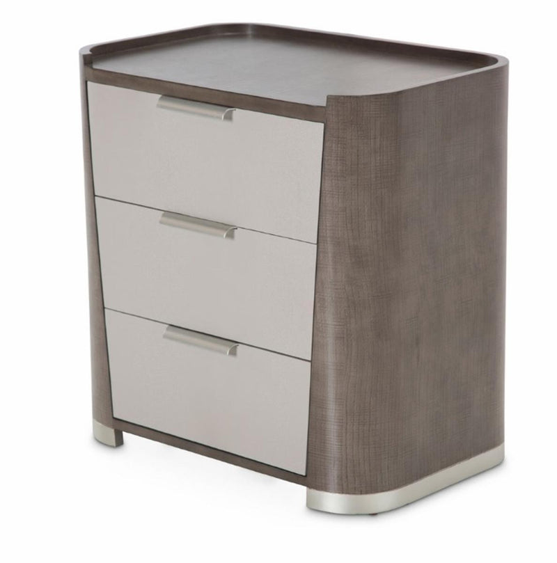Roxbury Park 3 Drawer Nightstand in Slate - Furniture Now (CA)
