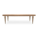 Villa Cherie 4 Leg Oval Dining Table in Caramel - Furniture Now (CA)