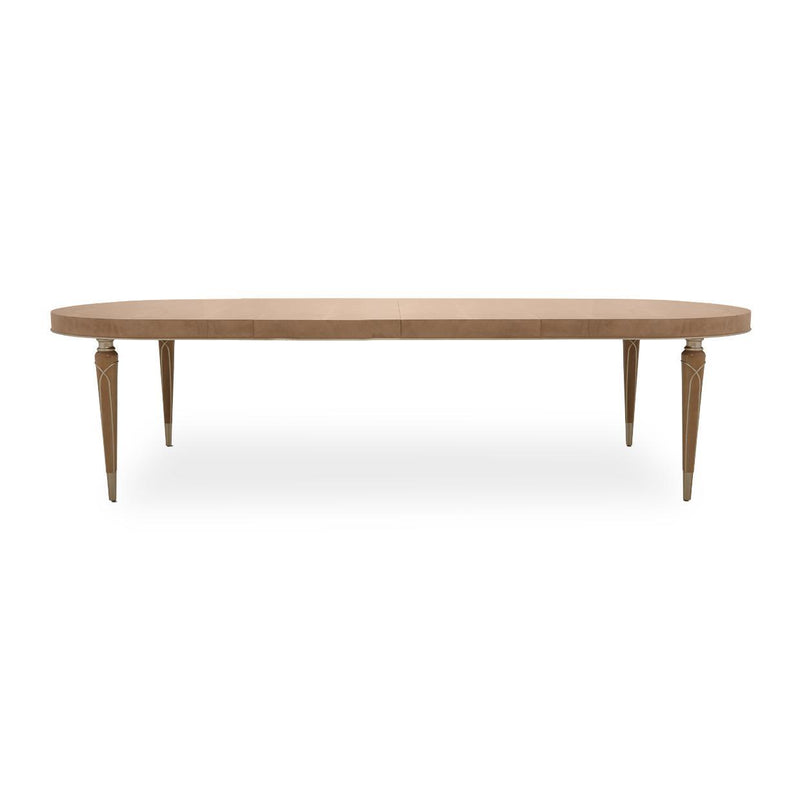 Villa Cherie 4 Leg Oval Dining Table in Caramel - Furniture Now (CA)