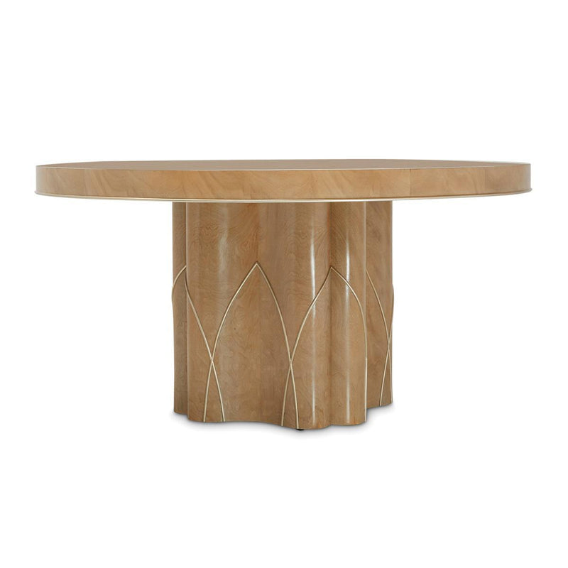 Villa Cherie Round Dining Table in Caramel - Furniture Now (CA)