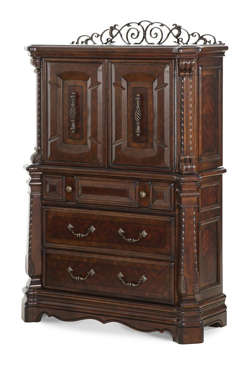 Windsor Court Gentleman's Chest in Vintage Fruitwood 70070-54 - Furniture Now (CA)
