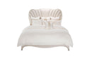 London Place Cal King Upholstered Panel Bed in Creamy Pearl - Furniture Now (CA)