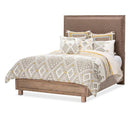 Hudson Ferry Eastern King Diamond-Quilted Panel Bed in Driftwood (Brown Fabric) - Furniture Now (CA)