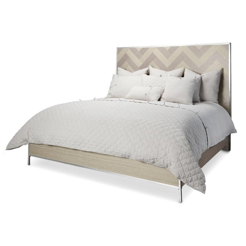 Silverlake Village Queen Panel Bed in Washed Oak KI-SLVG000QN-129 - Furniture Now (CA)