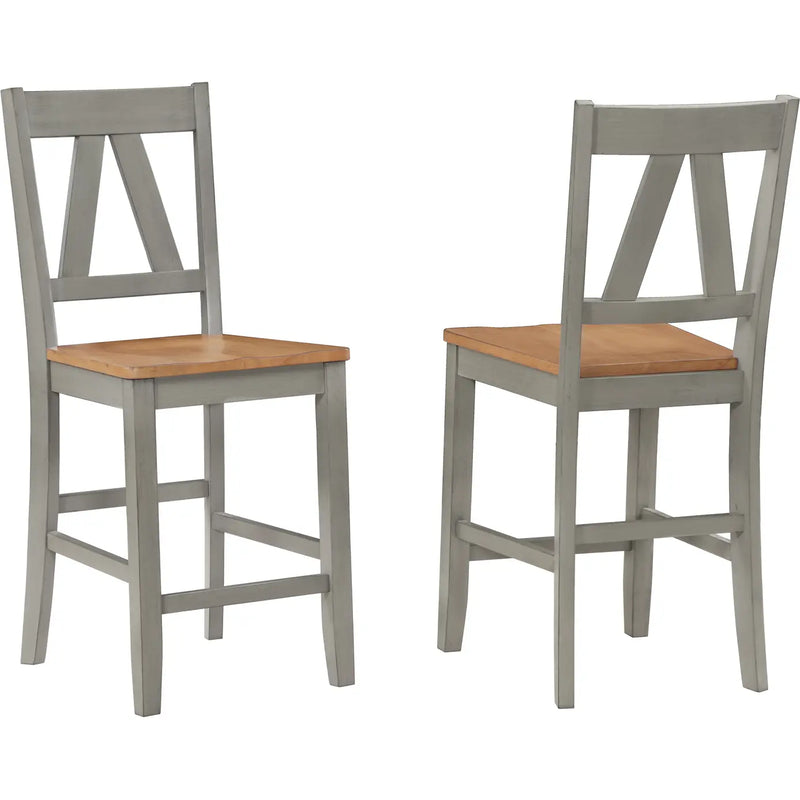 Vilo Home VH969 Alameda 6 Piece Dining Set Natural Gray Finish Wood - Furniture Now (CA)