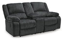Draycoll Reclining Loveseat with Console - Furniture Now (CA)