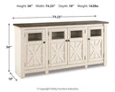 Bolanburg 74" TV Stand - Furniture Now (CA)