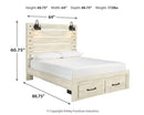 Cambeck Bed with 2 Storage Drawers - Furniture Now (CA)
