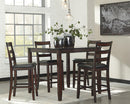 Coviar Counter Height Dining Table and Bar Stools (Set of 5) - Furniture Now (CA)
