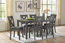 Caitbrook Dining Table and Chairs (Set of 7) - Furniture Now (CA)