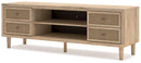 Cielden 72" TV Stand with Electric Fireplace - Furniture Now (CA)