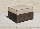 Coastline Bay Outdoor Ottoman with Cushion - Furniture Now (CA)