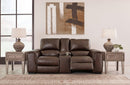 Alessandro Power Reclining Loveseat with Console - Furniture Now (CA)