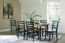 Blondon Dining Table and 6 Chairs (Set of 7) - Furniture Now (CA)
