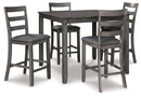 Bridson Counter Height Dining Table and Bar Stools (Set of 5) - Furniture Now (CA)