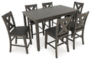 Caitbrook Counter Height Dining Table and Bar Stools (Set of 7) - Furniture Now (CA)