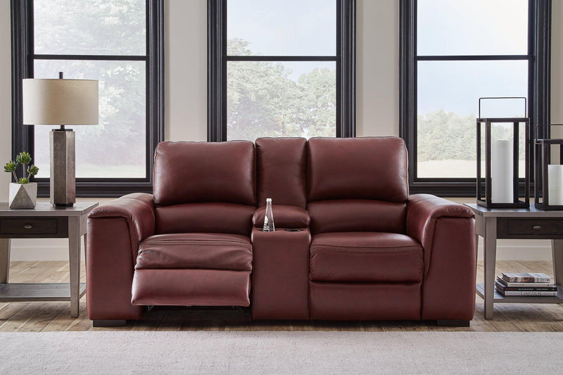 Alessandro Power Reclining Loveseat with Console - Furniture Now (CA)