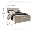 Bellaby Bed with 2 Storage Drawers - Furniture Now (CA)