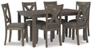 Caitbrook Dining Table and Chairs (Set of 7) - Furniture Now (CA)