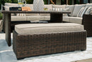 Brook Ranch Outdoor Sofa Sectional/Bench with Cushion (Set of 3) - Furniture Now (CA)