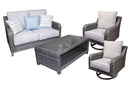 Elite Park Outdoor Loveseat, Lounge Chairs and Cocktail Table - Furniture Now (CA)
