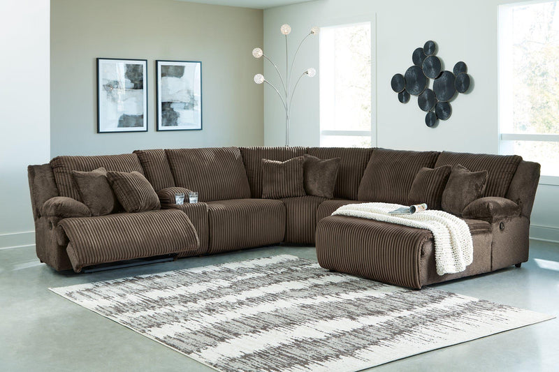 Top Tier Reclining Sectional with Chaise - Furniture Now (CA)