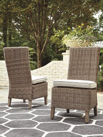 Beachcroft Outdoor Side Chair with Cushion (Set of 2) - Furniture Now (CA)