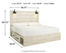 Cambeck Bed with 4 Storage Drawers - Furniture Now (CA)