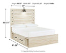 Cambeck Youth Bed with 2 Storage Drawers - Furniture Now (CA)