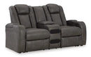 Fyne-Dyme Power Reclining Loveseat with Console - Furniture Now (CA)
