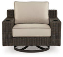 Coastline Bay Outdoor Swivel Lounge with Cushion - Furniture Now (CA)