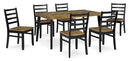 Blondon Dining Table and 6 Chairs (Set of 7) - Furniture Now (CA)