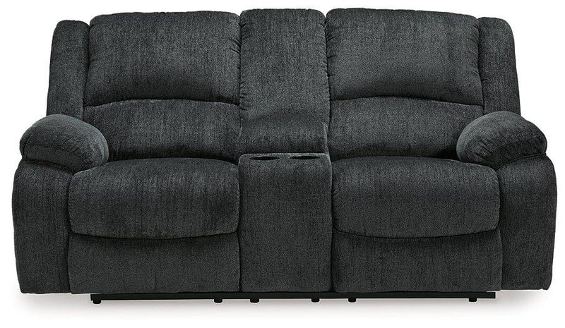 Draycoll Reclining Loveseat with Console - Furniture Now (CA)