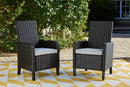 Beachcroft Outdoor Arm Chair with Cushion (Set of 2) - Furniture Now (CA)