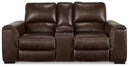 Alessandro Power Reclining Loveseat with Console - Furniture Now (CA)